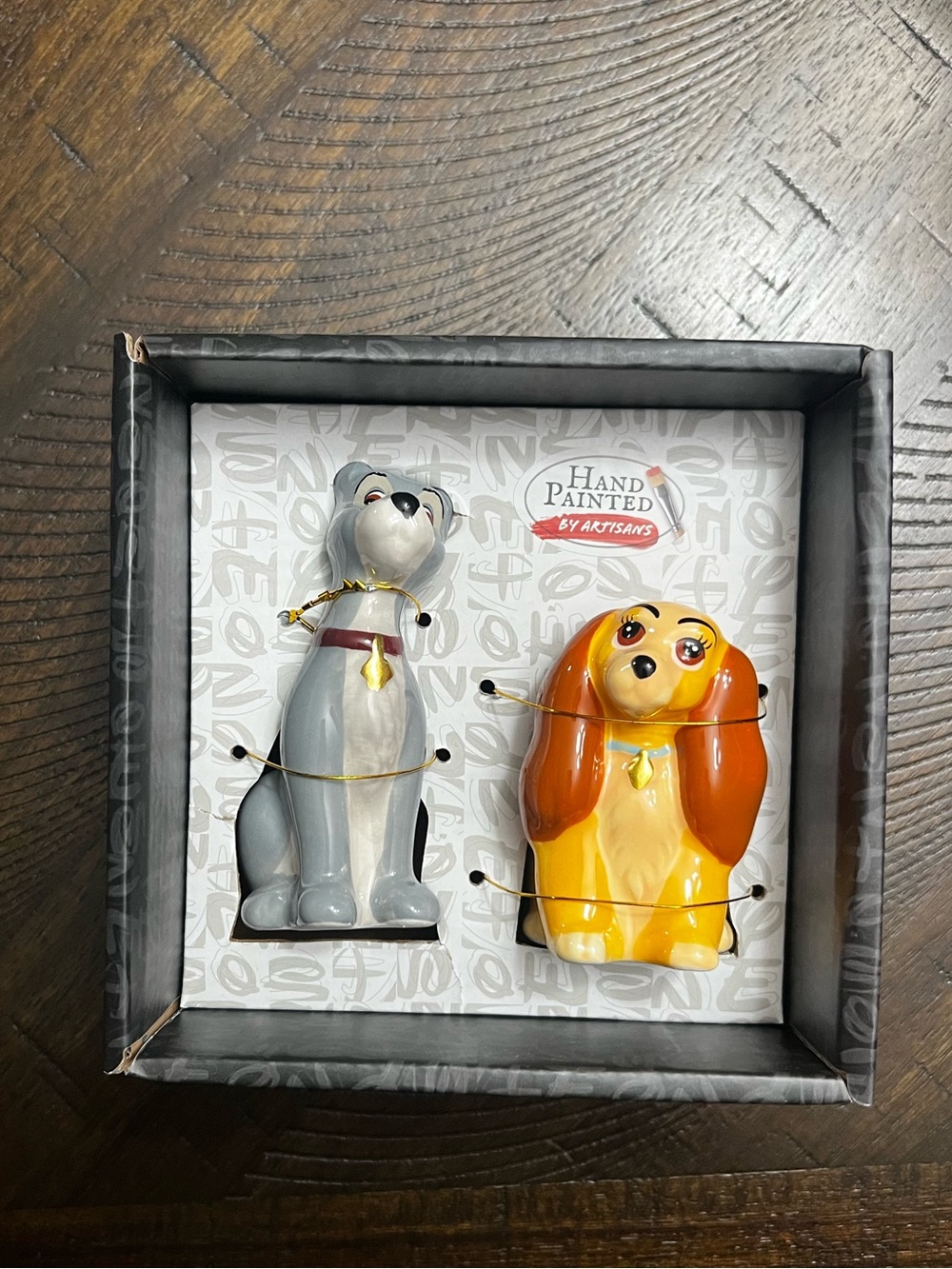 Disney Lady and The Tramp Ceramic Salt and Pepper Shaker Set